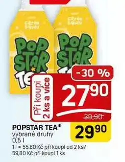 Flop POPSTAR TEA* vybrané druhy nabídka