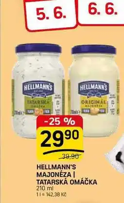 Flop HELLMANN'S MAJONÉZA | TATARSKÁ OMÁČKA nabídka