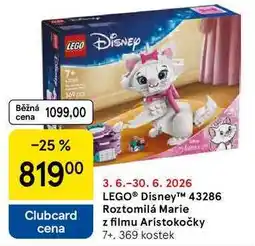 Tesco LEGO Disney 43286 Roztomilá Marie z filmu Aristokočky 7+, 369 kostek nabídka