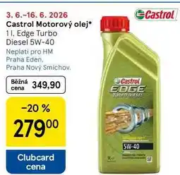 Tesco Castrol Motorový olej, 1 l, Edge Turbo Diesel 5W-40 nabídka