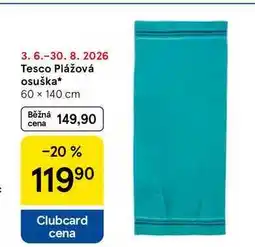 Tesco Tesco Plážová osuška, 60 x 140 cm nabídka