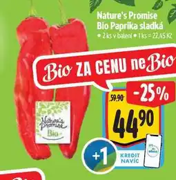 Albert Nature's Promise Bio Paprika sladká 2 ks nabídka