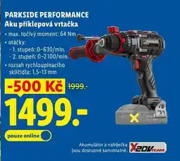 Lidl PARKSIDE PERFORMANCE Aku příklepová vrtačka nabídka