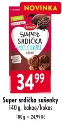 Qanto Super srdíčka sušenky nabídka