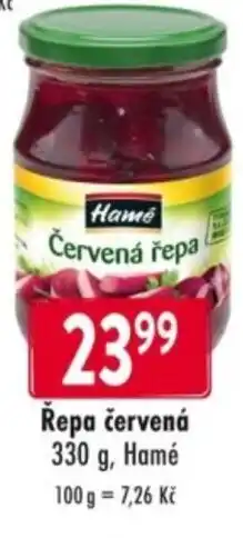 Qanto Řepa červená, Hamé nabídka