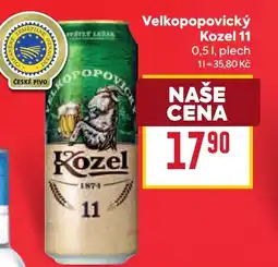 Billa Velkopopovický Kozel 11 nabídka