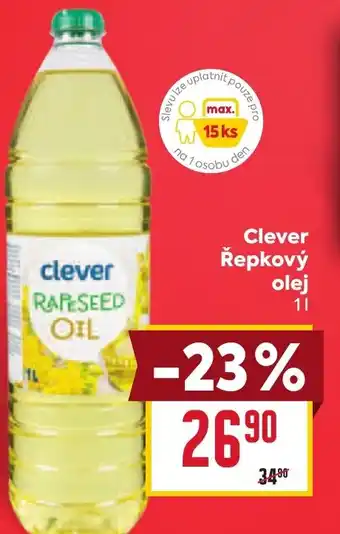 Billa Clever Řepkový olej nabídka