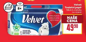 Billa Velvet Toaletní papír nabídka