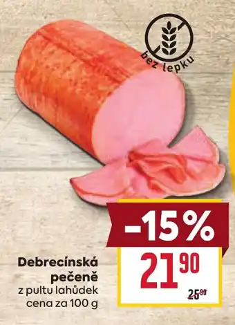 Billa Debrecínská pečeně nabídka