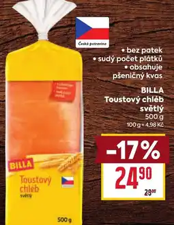 Billa BILLA Toustový chieb nabídka