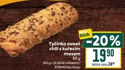 Billa Tyčinka sweet chili s kuřecím masem nabídka