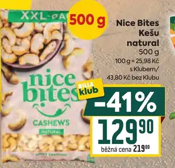 Billa Nice Bites Kešu natural nabídka