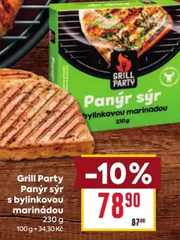 Billa Grill Party Panýr sýr s bylinkovou marinádou nabídka