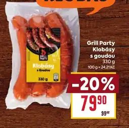 Billa Grill Party Klobásy s goudou nabídka