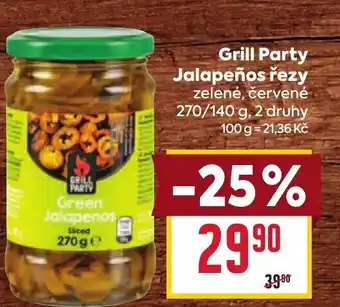 Billa Grill Party Jalapeños řezy nabídka