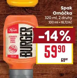 Billa Spak Omáčka nabídka