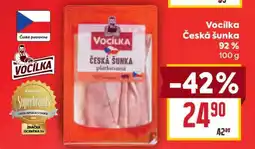Billa Vocílka Česká šunka nabídka