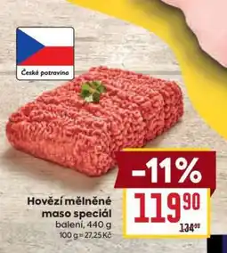 Billa Hovězí mleté maso speciál nabídka