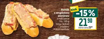 Billa Rohlík s anglickou slaninou nabídka