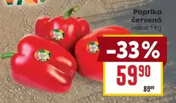 Billa Paprika červená nabídka