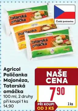 Billa Agricol Poličanka Majonéza, Tatarská omáčka nabídka