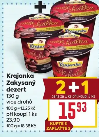 Billa Krajanka Zakysaný dezert nabídka