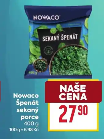 Billa Nowaco Špenát sekaný porce nabídka