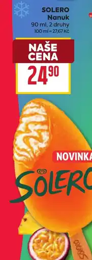 Billa Solero nanuk nabídka