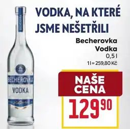 Billa Becherovka vodka nabídka
