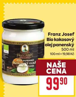 Billa Franz Josef Bio kokosový olej panenský nabídka