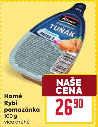 Billa Hamé Rybí pomazánka nabídka