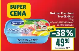 Billa Nekton Premium Tresčí játra nabídka