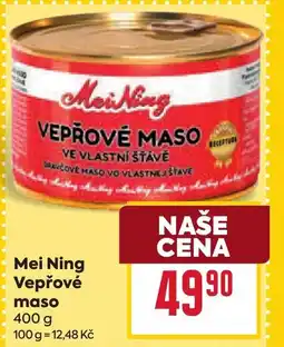 Billa Mei Ning Vepřové maso nabídka