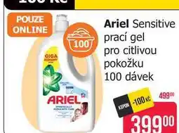Teta Ariel Sensitive prací gel pro citlivou pokožku 100 dávek nabídka