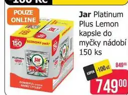 Teta Jar Platinum Plus Lemon kapsle do myčky nádobí 150 ks nabídka