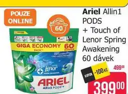 Teta Ariel Allin1 PODS + Touch of Lenor Spring Awakening 60 dávek nabídka
