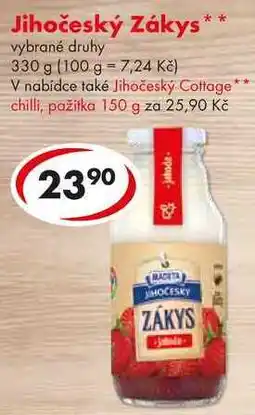 CBA Jihočeský Zákys**,vybrané druhy nabídka