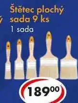 CBA Štětec plochý sada 9 ks, 1 sada nabídka