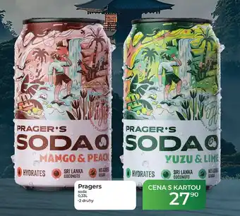 Tamda Foods Pragers soda nabídka