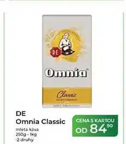 Tamda Foods DE Omnia Classic mletá káva 250g-1kg nabídka