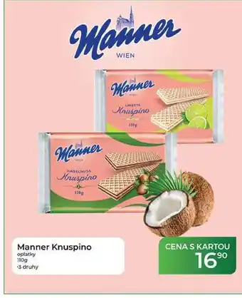 Tamda Foods Manner Knuspino oplatky nabídka