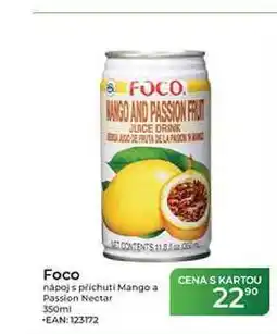Tamda Foods Foco nápoj s příchuti Mango a Passion Nectar nabídka