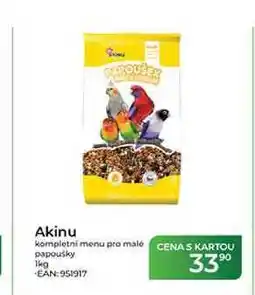 Tamda Foods Akinu kompletní menu pro malé papoušky nabídka