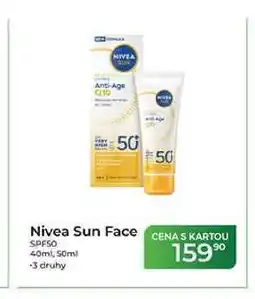 Tamda Foods Nivea Sun Face CENA S KARTOU SPF50 40ml, 50ml nabídka
