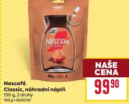 Billa Nescafé Classic, náhradní náplň nabídka