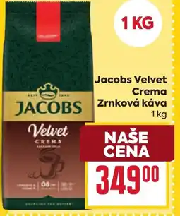Billa Jacobs Velvet Crema Zrnková káva nabídka