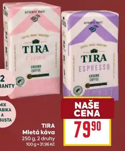 Billa TIRA Mletá káva nabídka