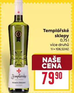 Billa Templářské sklepy nabídka