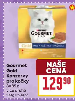 Billa Gourmet Gold Konzervy pro kočky nabídka