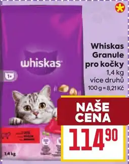 Billa Whiskas Granule pro kočky nabídka